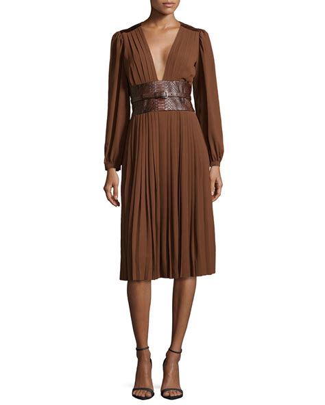 michael kors brown gold top|Michael Kors brown dresses.